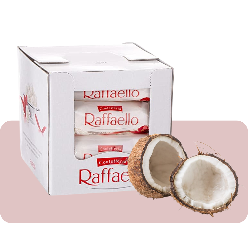 Ferrero Raffaello Gift Box T3 x 16 Pieces, Crisp Coconut, 480 gram