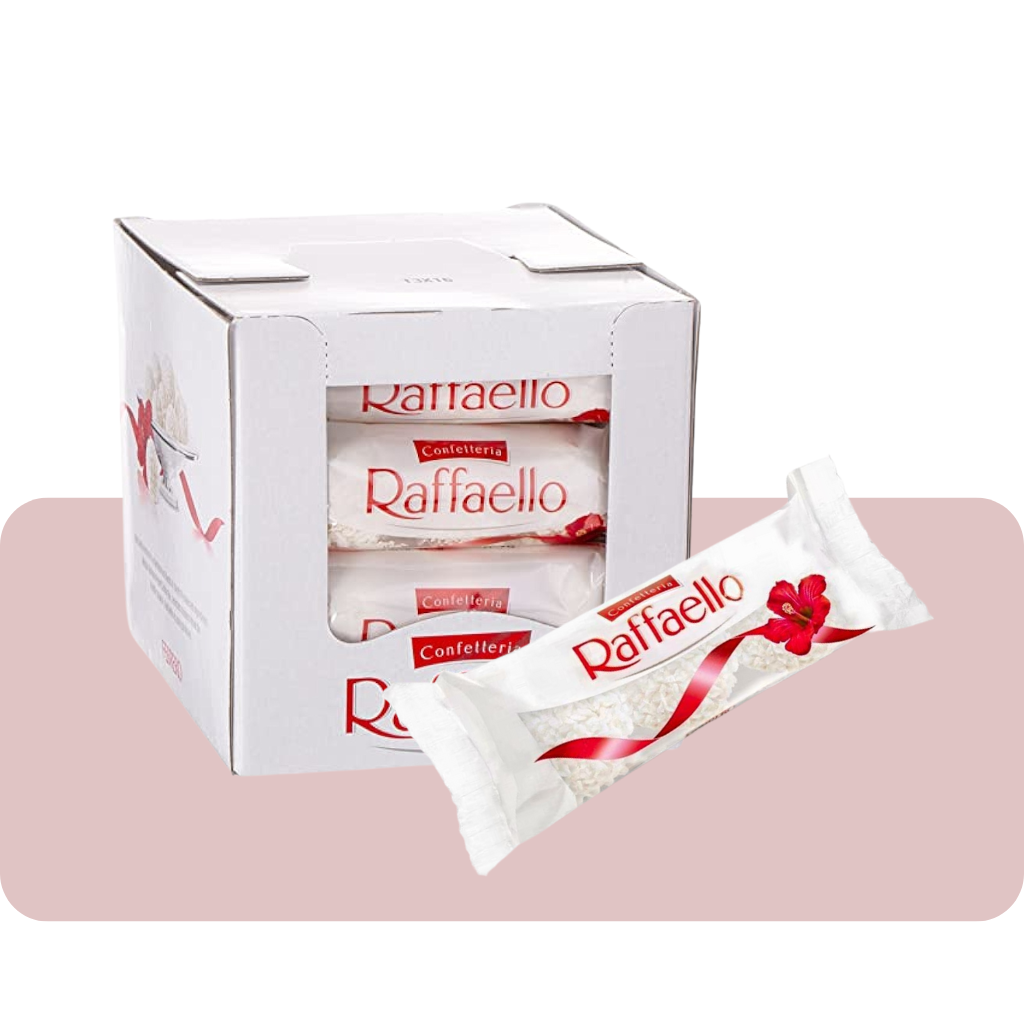 Ferrero Raffaello Gift Box T3 x 16 Pieces, Crisp Coconut, 480 gram