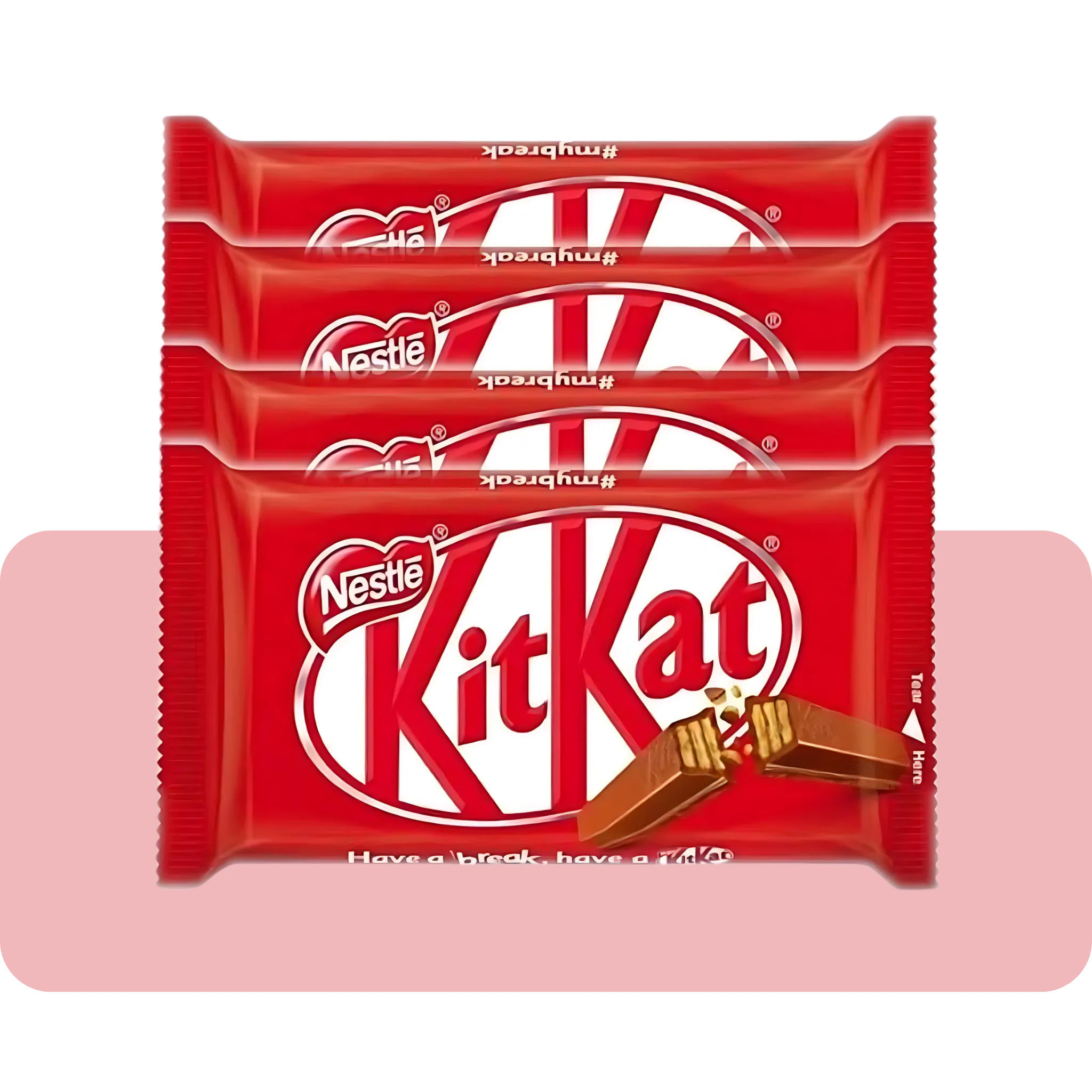 NESTLE KitKat 4 Finger Chocolate Bar (Imported UK) 4 Pack Bars