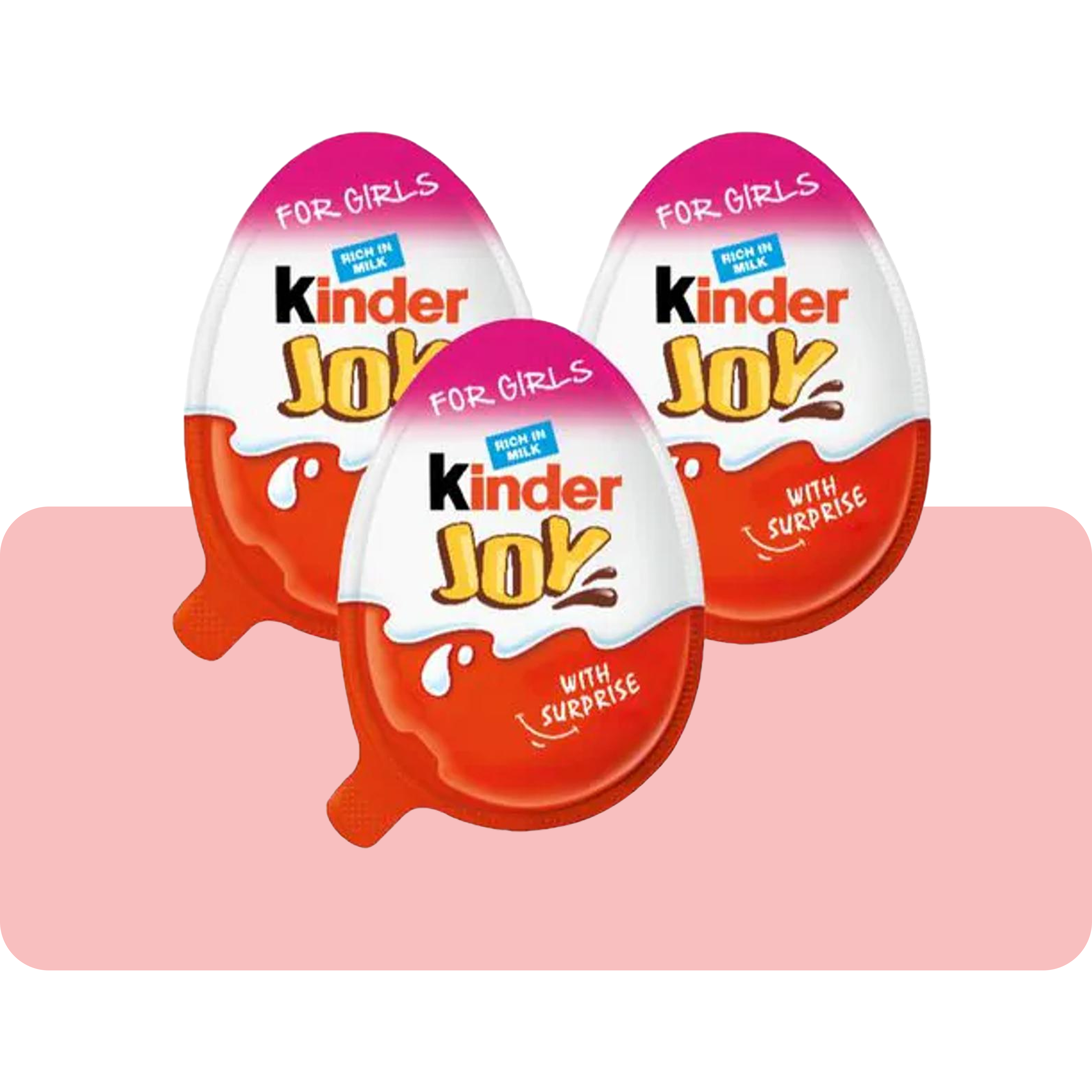 Kinder Joy Girl – Pack of 3 | Chocolate Treat with Surprise Toy