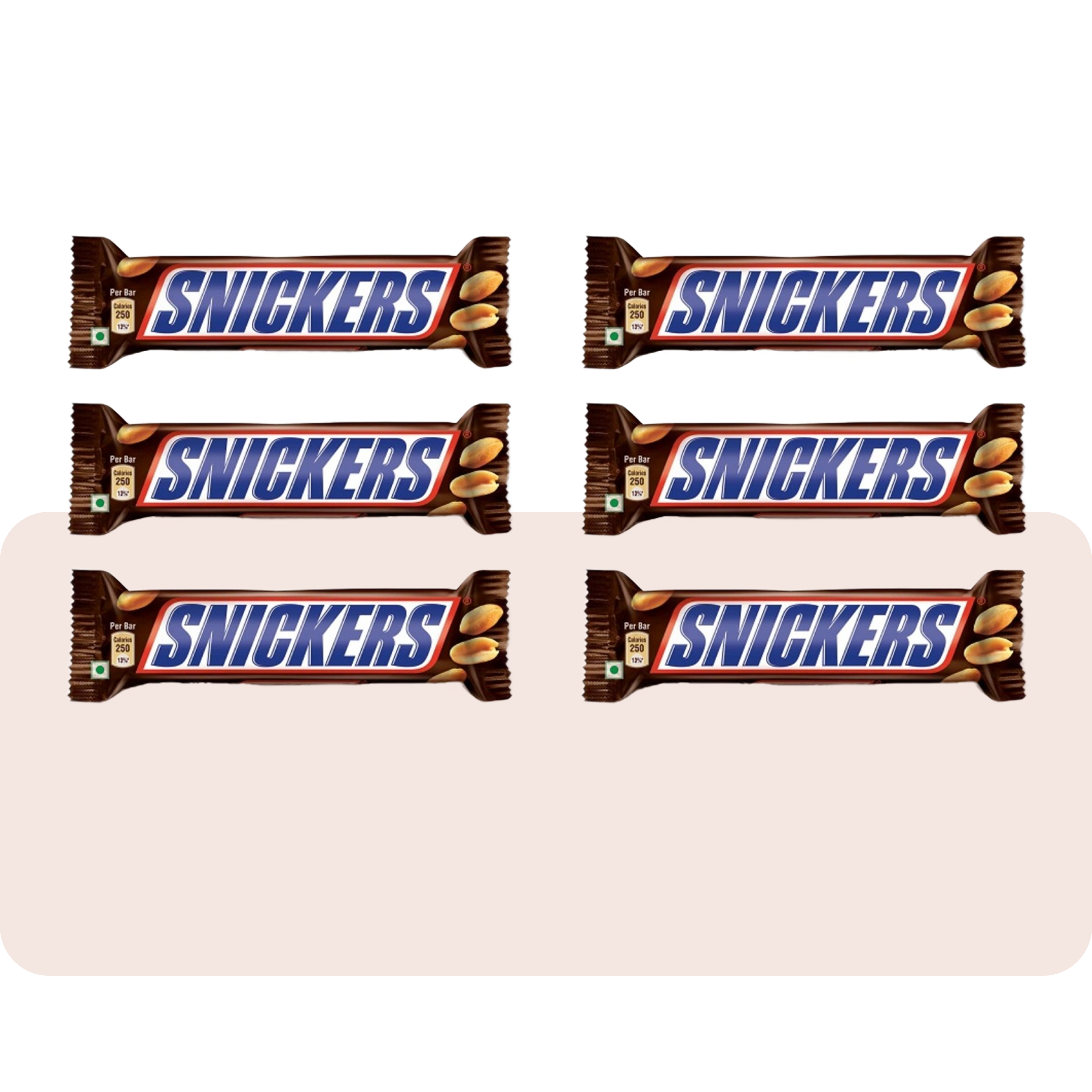 Snickers Chocolate Bars – Pack of 6 x 50g | Nutty Caramel Delight